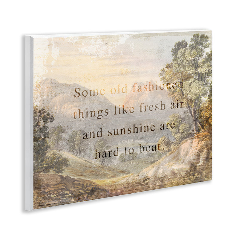"Fresh Air Sentiment", art mural sur bois par Daphne Polselli