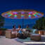Parasol solaire 15 x 9 pi avec manivelle et 12 baleines