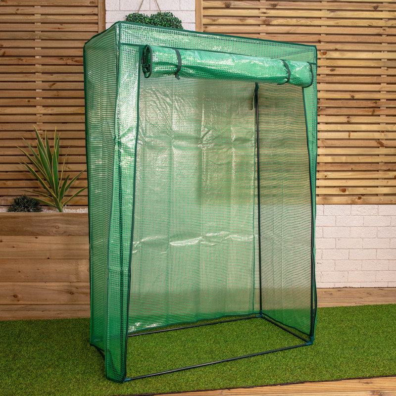 1.5m X 1m Outdoor Greenhouse For Plants With Steel Frame And Protective Pe Cover