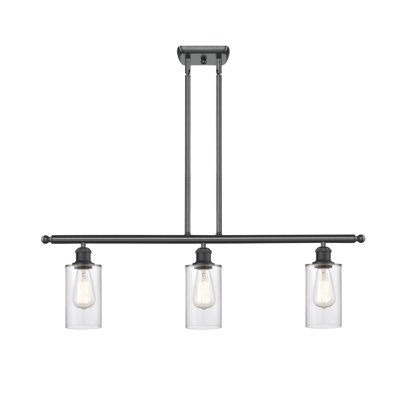 Lustre cylindrique à 3 lumières pour îlot de cuisine Glessite