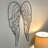 Traditional Black Metal Wire Angel Wings Wall Sculpture with Openwork Design — 25 in. High X 16.25 in. Long X 0.25 in. Wide-406273294