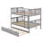 Full Over Full Bunk Bed With Trundle And Ladder-1572783549