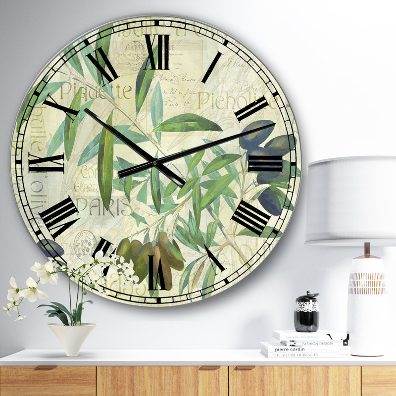 Olives Picholines - Horloge murale surdimensionnée, Petit