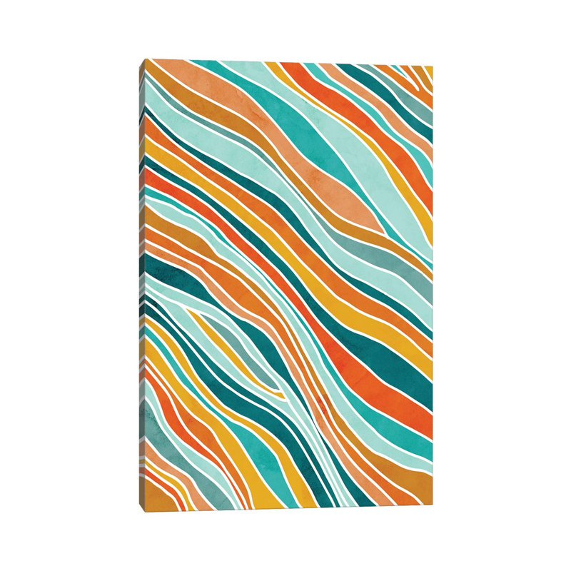 Tulum Abstract - Wrapped Canvas Print, 20.32 cm H x 30.48 cm W