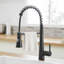 Robinet de cuisine noir commercial - escamotable pour des installations professionnelles modernes avec fonctions de jet rétractable et de jet-1276744065-1276744071