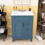 Meuble-lavabo avec lavabo, 2 tiroirs et tablette réglable