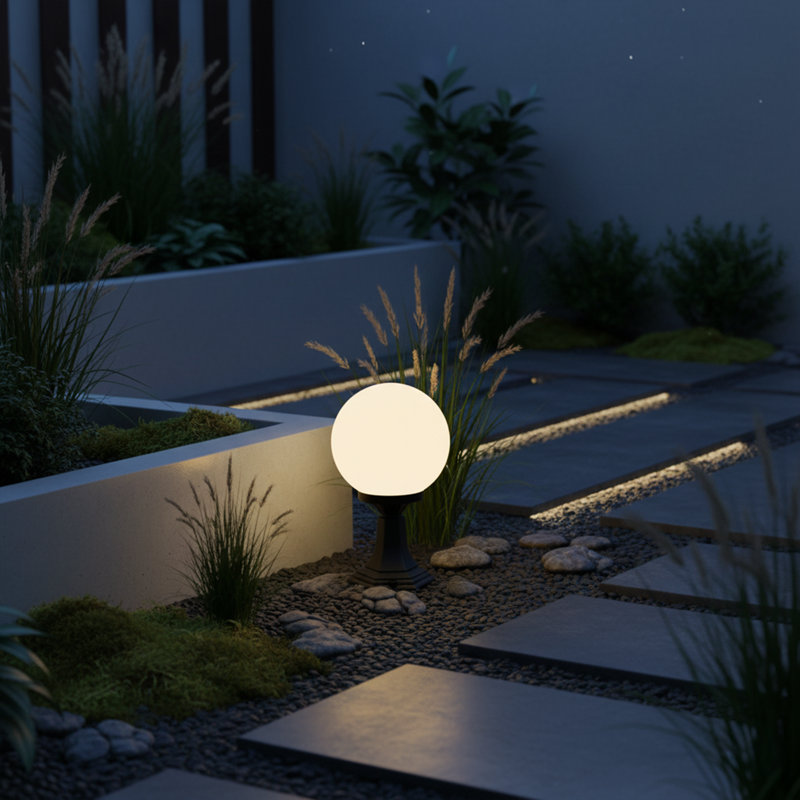 Lampe sur pied d'extérieur 14 po