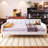 Full Size Upholstered Daybed With 4 Support Legs-1800794018-1800794028