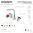 Kingston Brass Kaiser Two-Handle 3-Hole Deck Mount Widespread Bathroom Faucet with Brass Pop-Up Drain-57462873