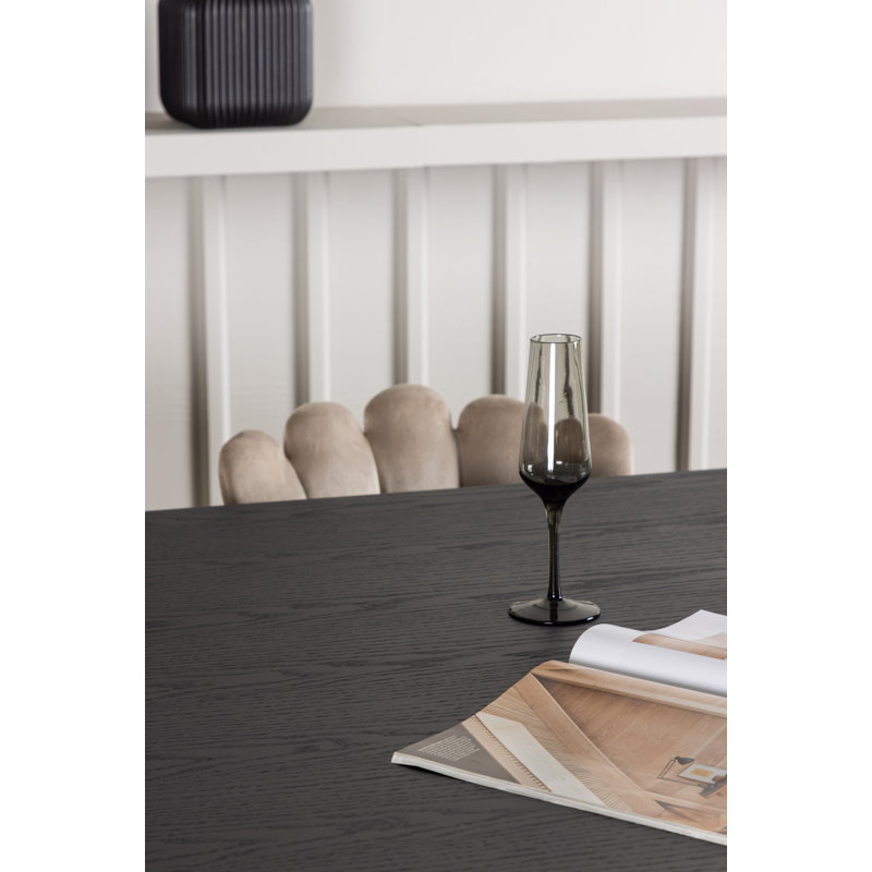 Aisling 6 - Person Dining Set, Black