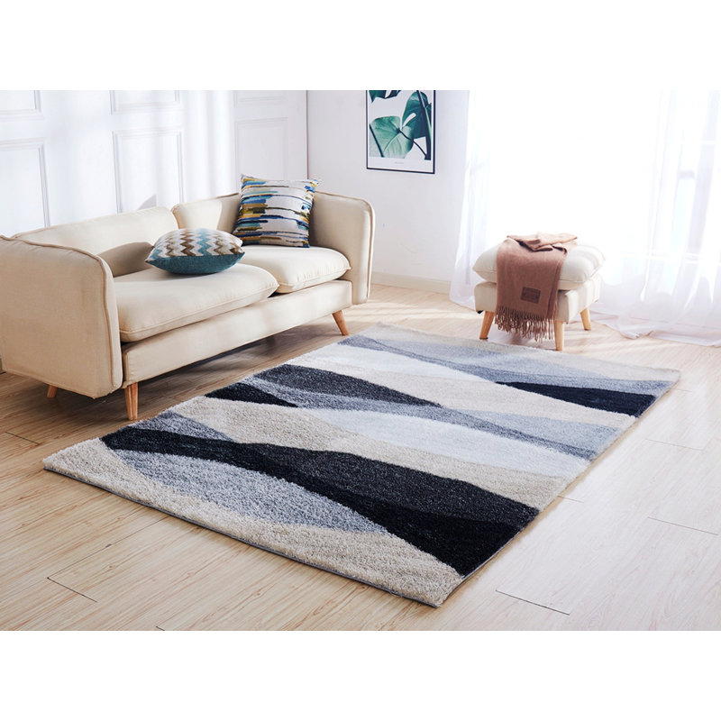 Tapis d'intérieur, tapis doux à motif abstrait