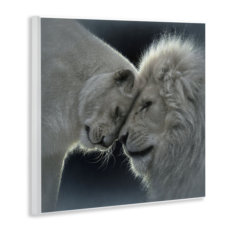 Plaque murale «White Lion Love», conception par Collin Bogle