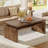 47.24" Farmhouse Solid Wood Coffee Table