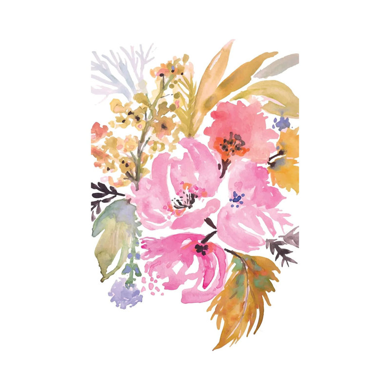 Flower Posy IV by Karen Fields - Wrapped Canvas Print, 20.32 cm H x 30.48 cm W