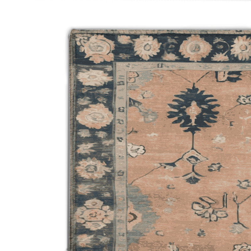 Tapis intérieur et extérieur brun Overdyed, Rectangulaire 8 pi x 10 pi