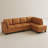 Faux Leather L-Shaped Modular Sectional Sofa-75756249-75756246