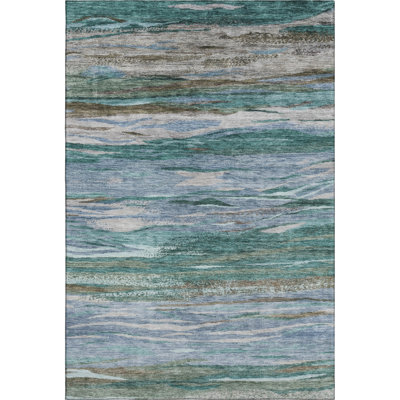 Premium Machine Washable Alaina AMF1933 Waves Rug