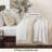 Bedsure Twin Comforter Set Peyote - Twin Size Bedding 3 Pieces, Gentlesoft Pintuck Bed Set Gift For Family, Pinch Pleat All Season Comforter & Pillowcase-123856421-123856422
