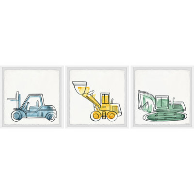 Useful Machines 3-Piece Set Framed Print