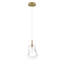 Luminaire suspendu, 13 po, or, verre transparent-826936799