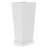 Set of 2 Tall Outdoor Planters, Square Flower Plant Pot – Indoor/Outdoor Taper Planters Ideal for Patio and Entryway-848538094-848538092
