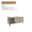 Élégante table basse à tissage Veener