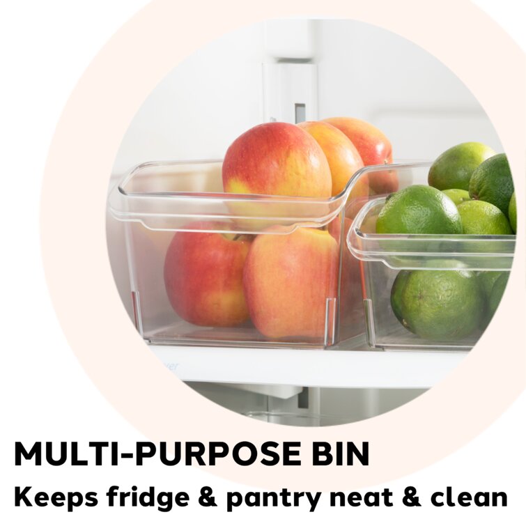 Oggi Neat Oggi Pantry & Refrigerator Organizer Bins 8- (set Of 6), Ideal  For Kitchen Organization, Pantry Storage, Fridge Organizing - Clear Pantry  Bins, W/fingergrip Handle & Reviews