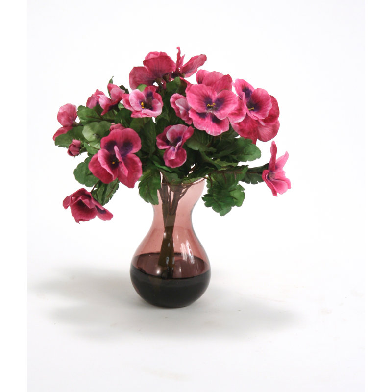 Douille pansy rose en force d’ampoule en violet