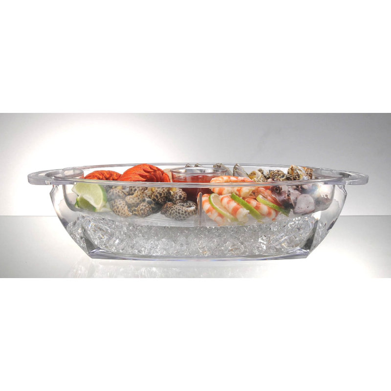 Prodyne Plastic Divided Serving Dish