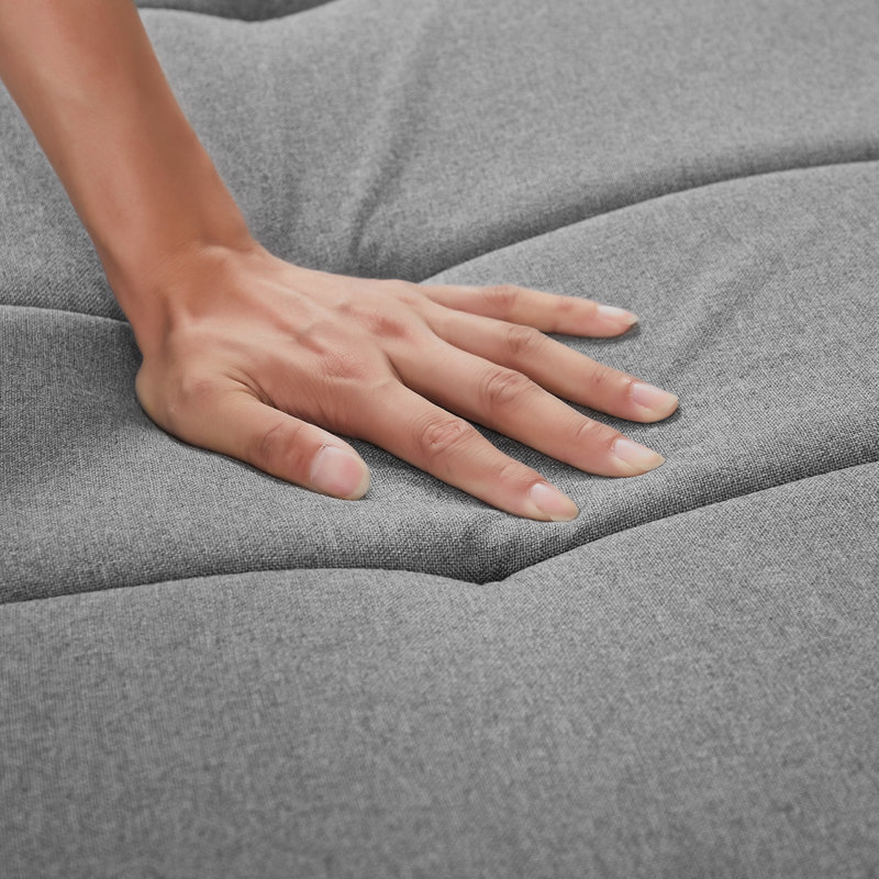 Travell 74.41'' Sleeper, Gray Linen