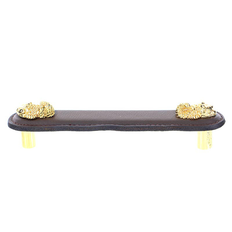 Pollino Bar / Handle Pull, 5", Antique Copper/Black