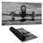 Grayscale plane - 15.75"x31.50" Desk mat