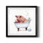 «Farm Tub Pig» - peinture encadrée-1026392848-1026392858