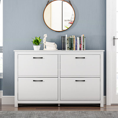 Limestone 4 Door Flip Down Shoe Storage