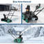 Souffleuse à neige de 20 pouces avec moteur sans balai, souffleuse à neige à rotation électrique à 180 ° pour les allées et les allées, deux phares à DEL, une puissante machine de déneigement pour neige lourde et mouillée-121595838