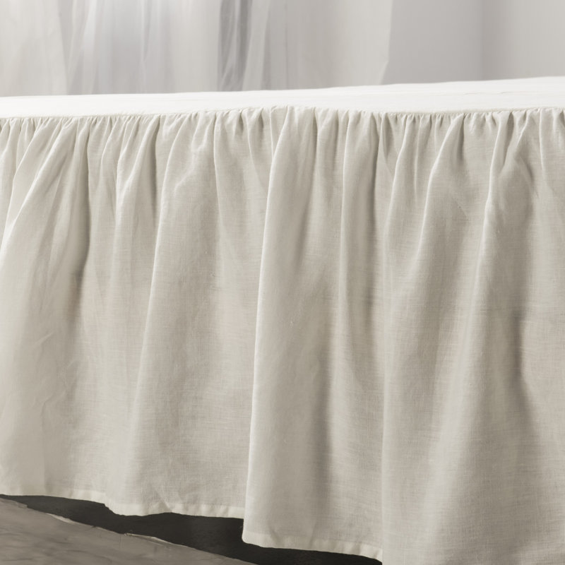 16" bed skirt, Blanc, Double