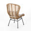 Chaise beige et brune avec structure en fer-120201910-120201908