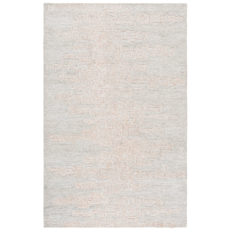 Harvest 102 Hand Tufted Wool; Cotton Abstract Rug, Rectangle 6' x 9'