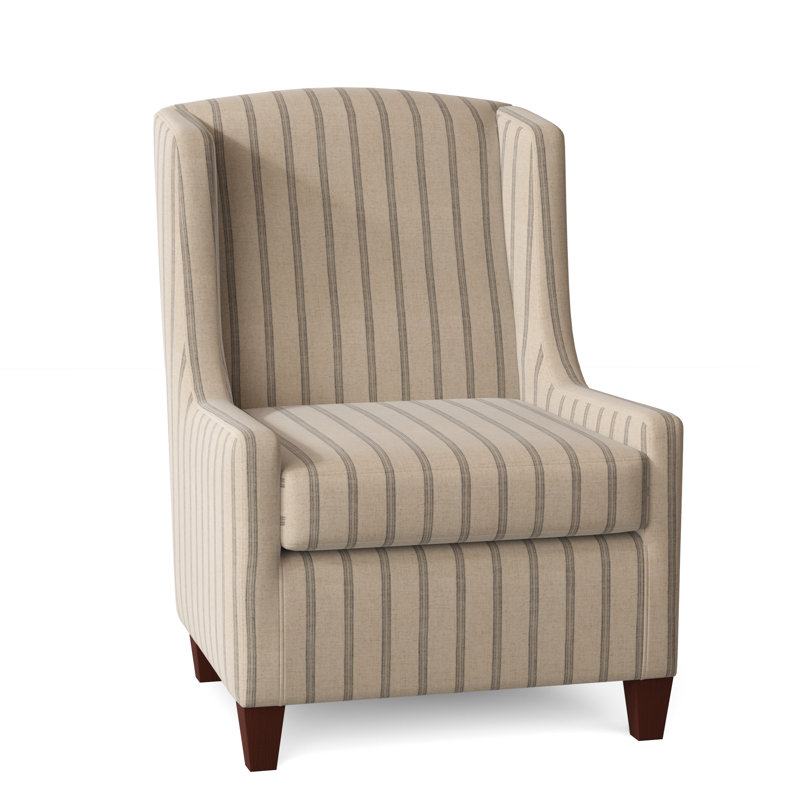 Sweetwater Cotton Wingback Chair, Tweetie 7 Tan Performance Velvet, Yes, Manhattan