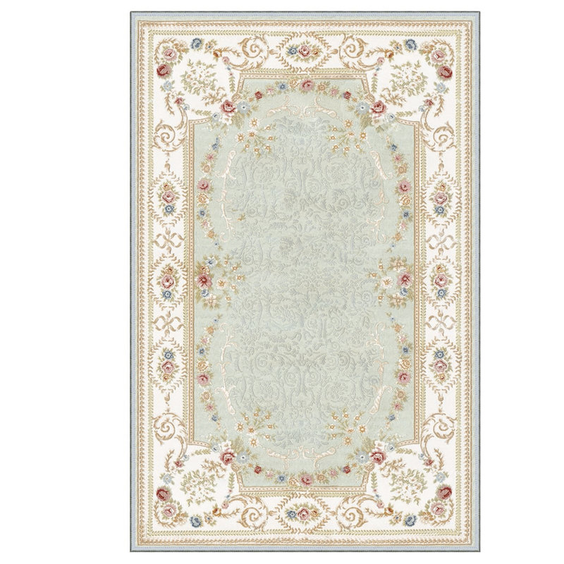 Tapis rectangulaire unique de conception unique 5 pi 3 po x 7 pi 7 po Faymon
