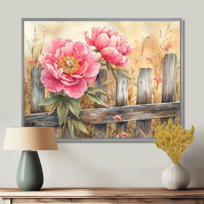 "Pe pivoines à la campagne" par The Stable Gate II - pivoines, art mural