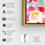 Fleurs florales et botaniques encadrées, reproduction d'art sur toile-629584591-629584590