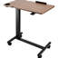 Bureau portable au-dessus du lit avec 4 roulettes, hauteur et angle réglables, bureau rabattable, porte-gobelet, pour bureau et bureau à domicile