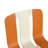 4 - Pack Chairs, Indoor/outdoor, Colorful Stripes, Pp Plastic Seat, Metal Legs, Ergonomic, Fashionable Color Scheme, Long Lasting, Low Maintenance Modern Block Chairs With Support And Seat In Beige,