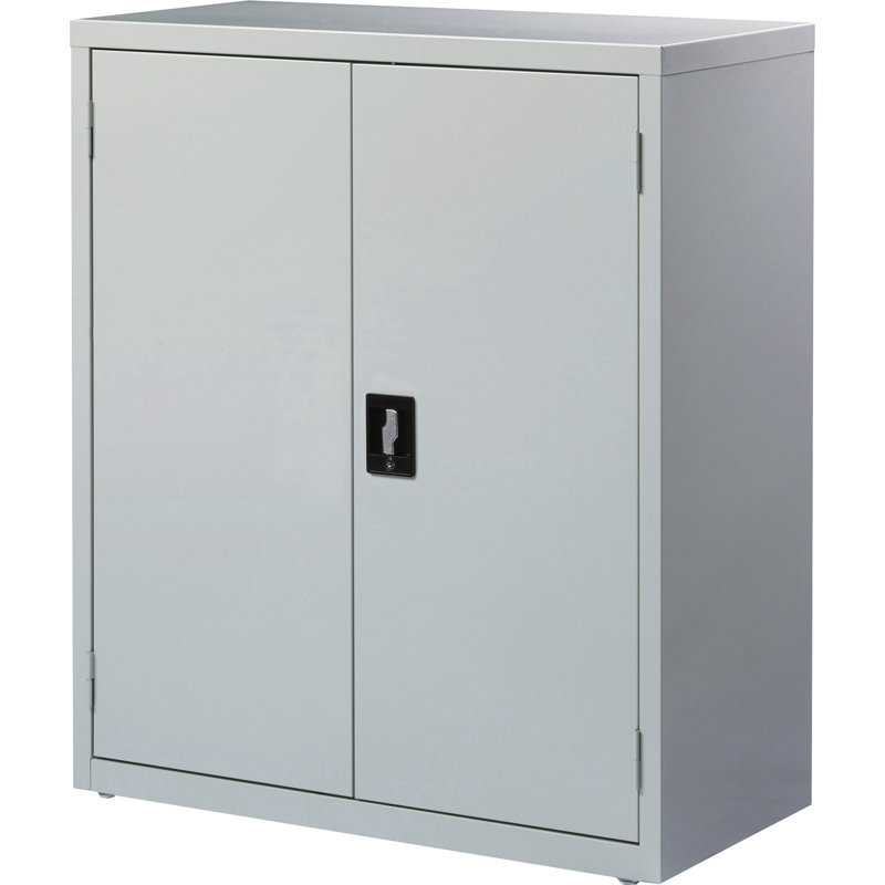 Pabel 36'' Wide 3 - Shelf Storage Cabinet, Light Gray