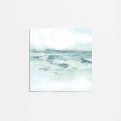 Gentle Aqua Ocean II Canvas Print in a  Frame