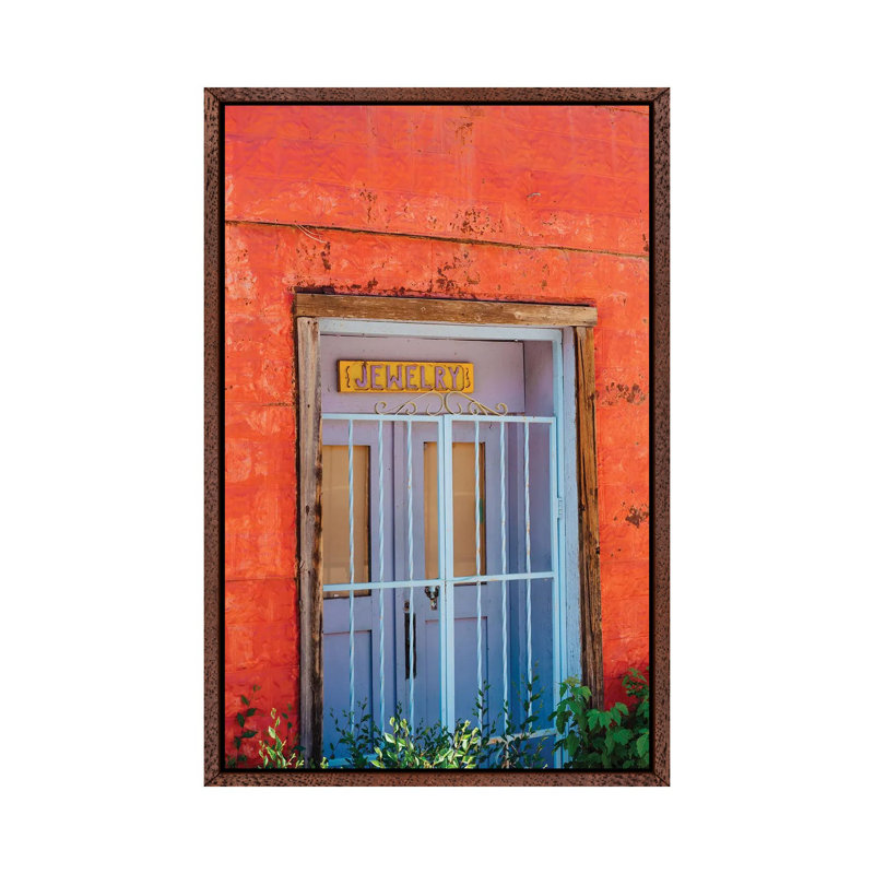 Taos Architecture V by Bethany Young - Print on Canvas, Classic Brown Wood Framed, 101.6cm H x 66.04cm W x 3.81cm D