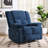 37.8'' Velvet Manual Rocker Recliner，Space-Saving Design for Small Rooms-725500728-722745788