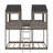 Wood Bunk Bed With Roof, Window, Guardrail, Ladder-557742602