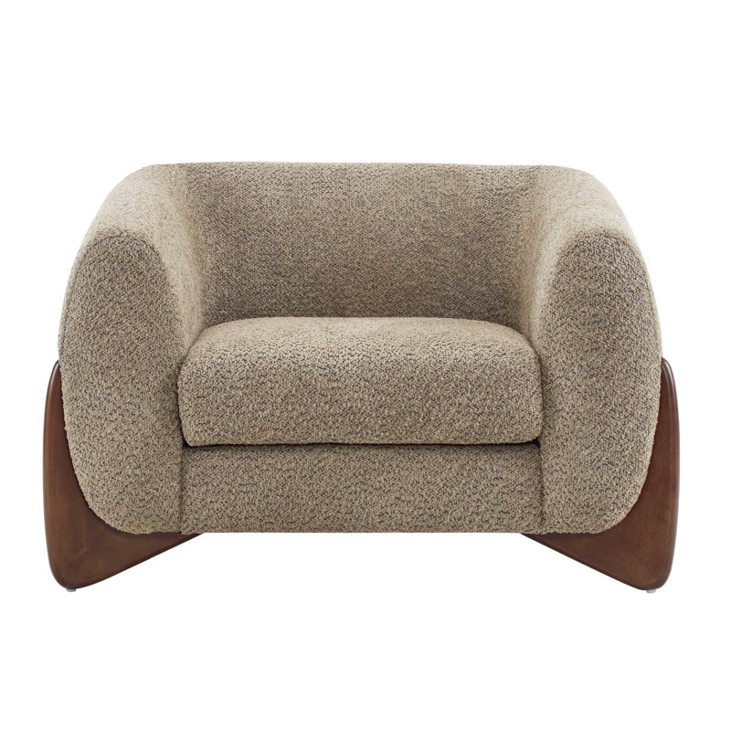  Canapé Rhudine Boucle, Marron clair